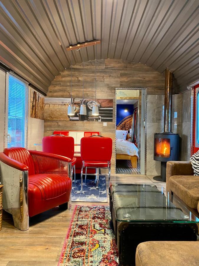 Gleis 2, Waggon Mit Ofen, Optional Mit Whirlpool Und Sauna Dahlem  Extérieur photo