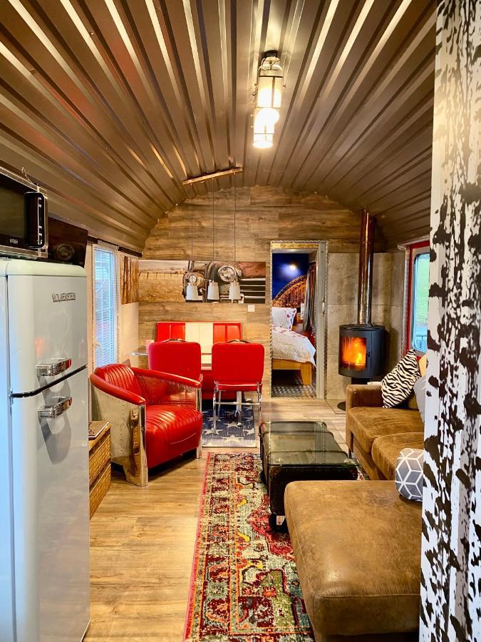 Gleis 2, Waggon Mit Ofen, Optional Mit Whirlpool Und Sauna Dahlem  Extérieur photo